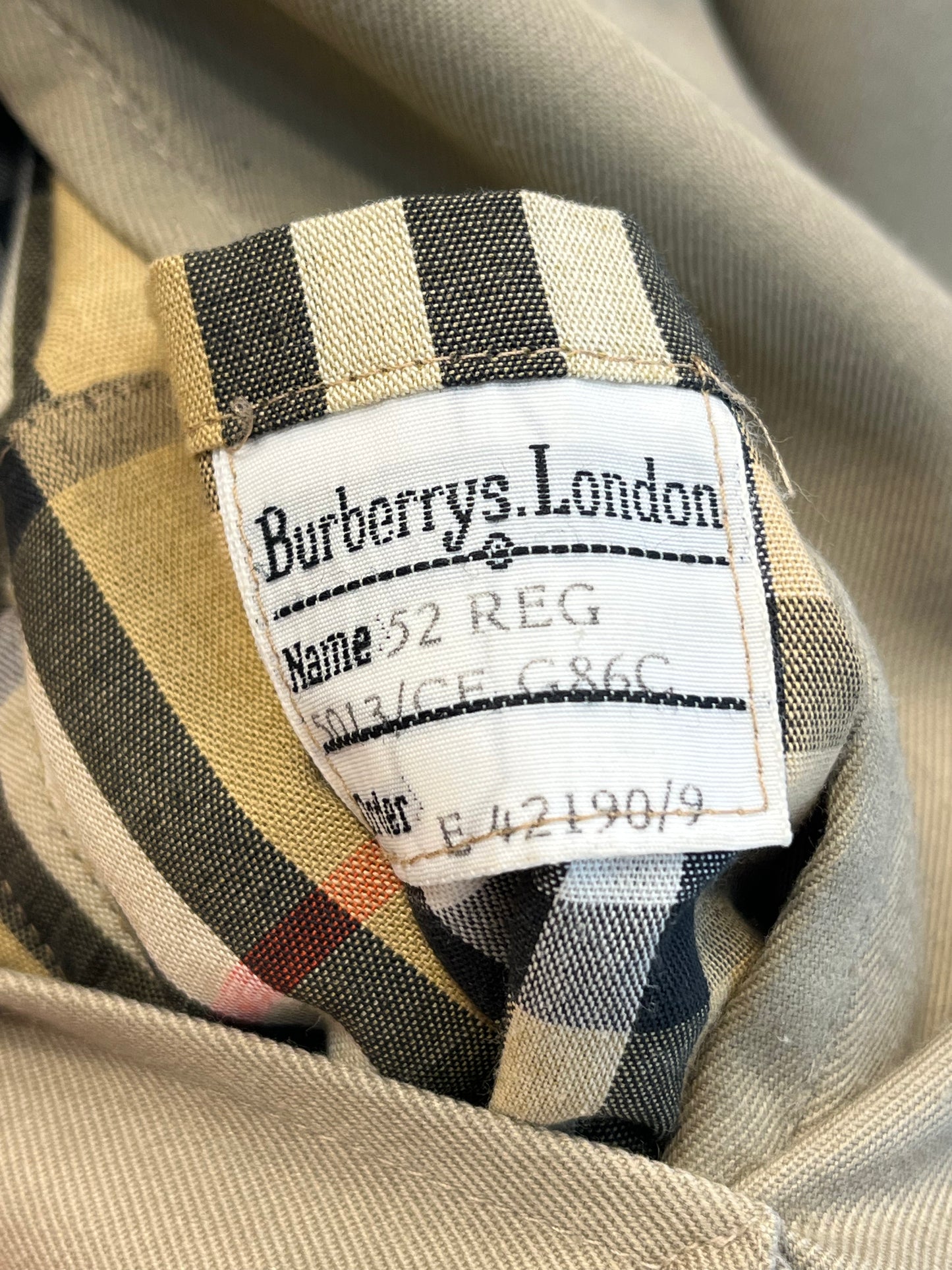 Burberry Trench Coat – Beige – 90s – XL Women