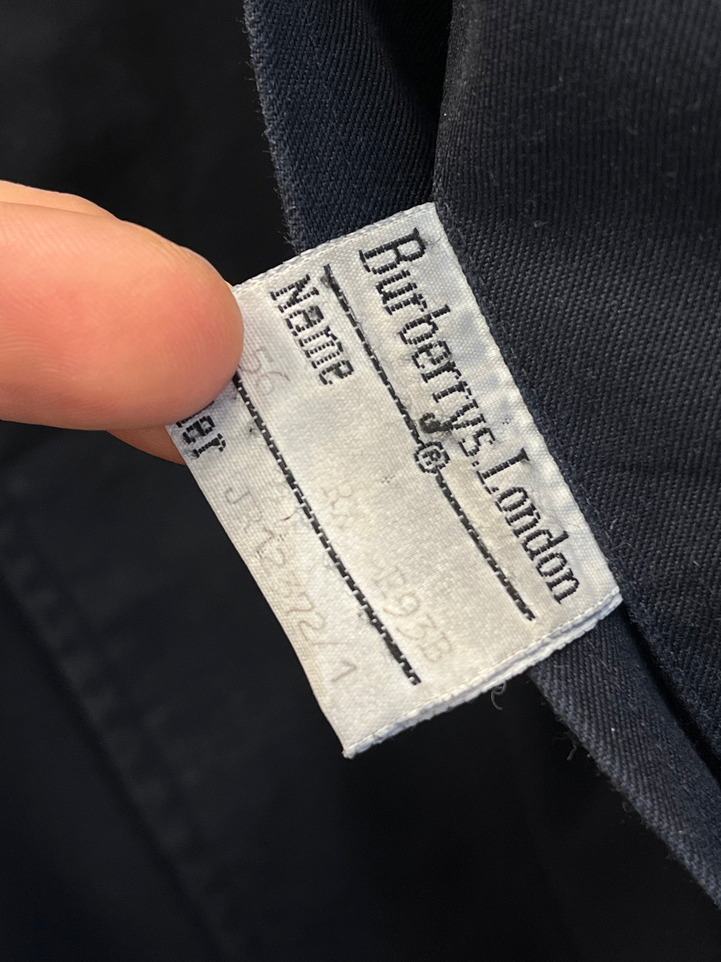 Burberry Trench Coat – Navy Blue – IT 52 (XL Men)