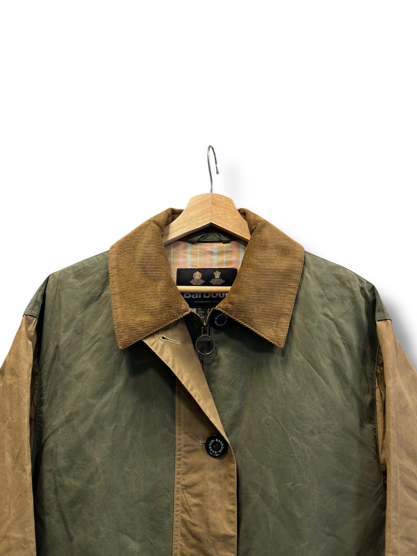 Barbour Trench Coat – Multicolor Cotton – UK 8 (M Women)