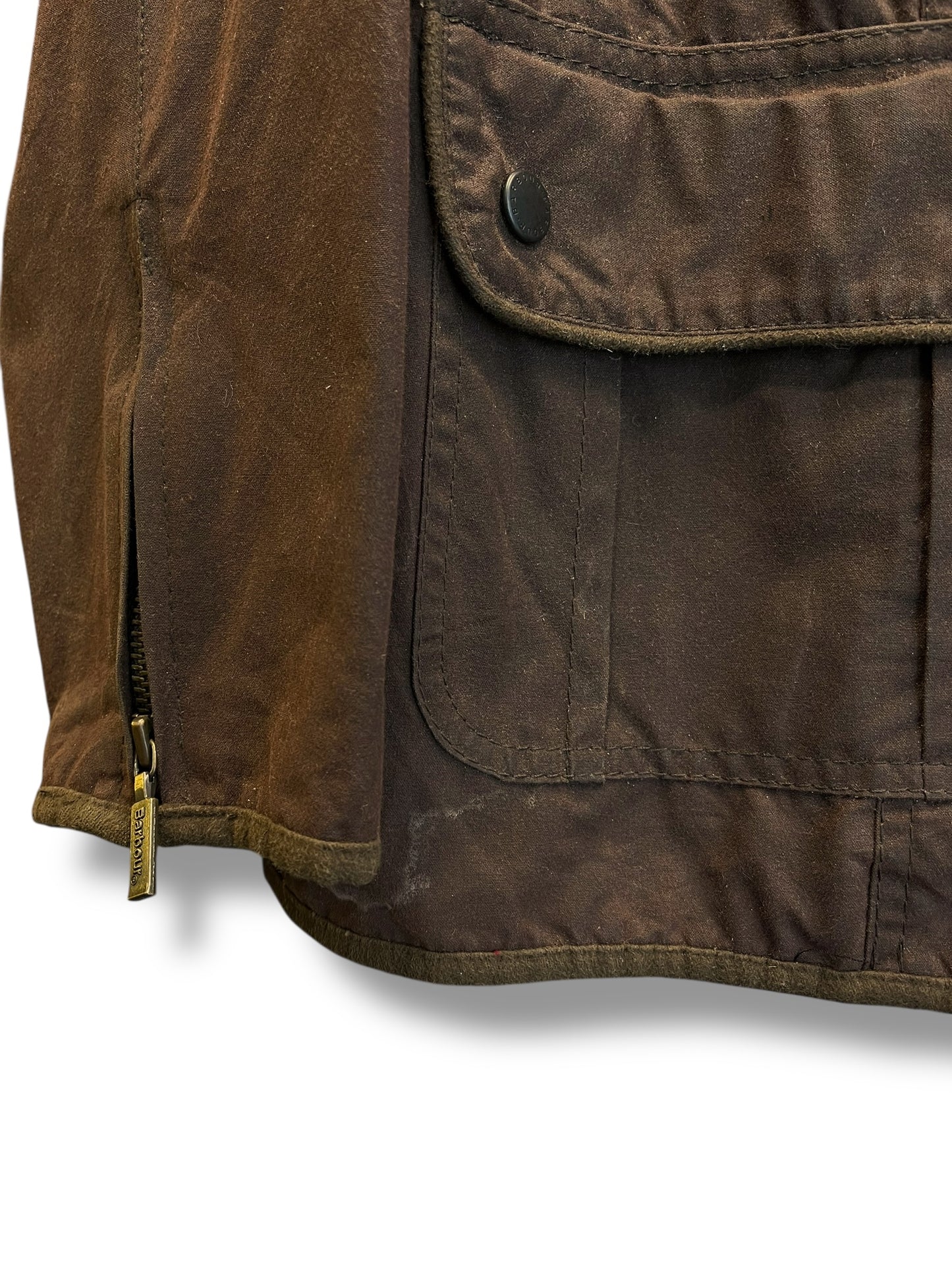 Barbour Flyweight Wax Jacket – Brown – UK16 (Women L)