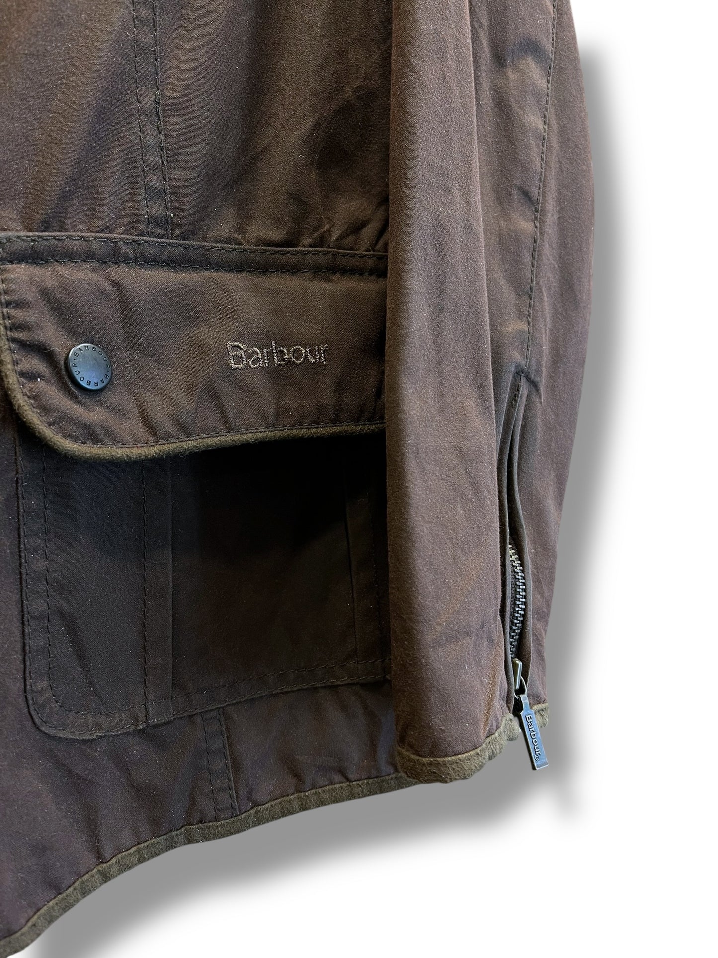 Barbour Flyweight Wax Jacket – Brown – UK16 (Women L)