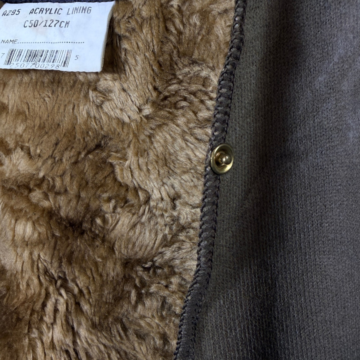 Barbour A295 C50 Body Warmer Liner – Button Version – Vintage Jacket Inner Liner