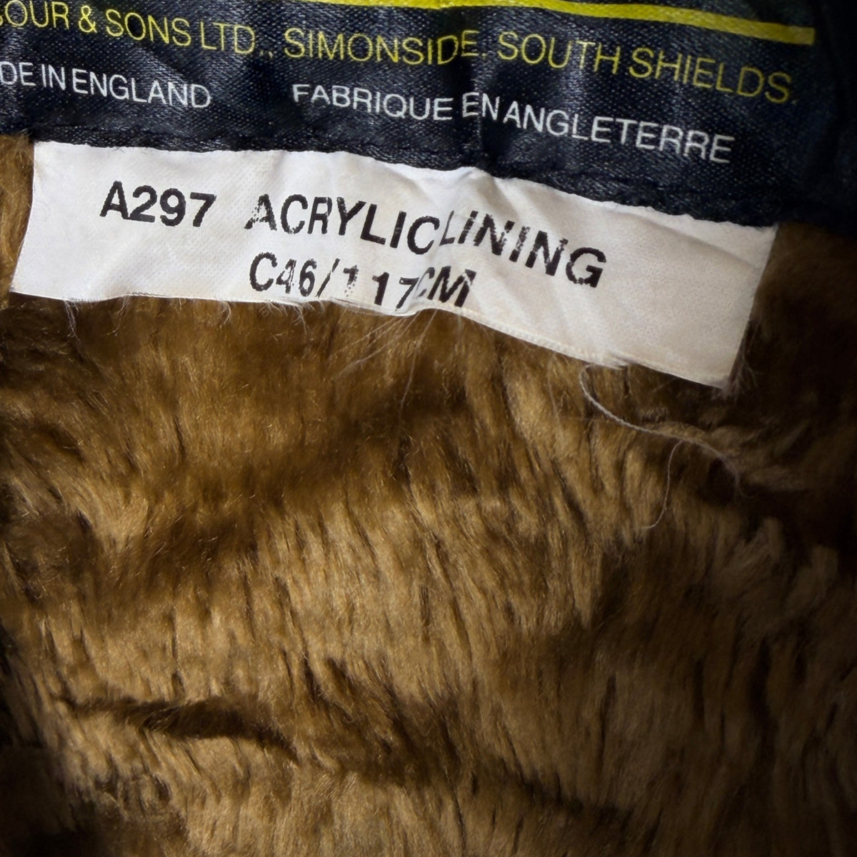 Barbour A297 C46 Body Warmer Liner – Button Version – Vintage Jacket Inner Liner