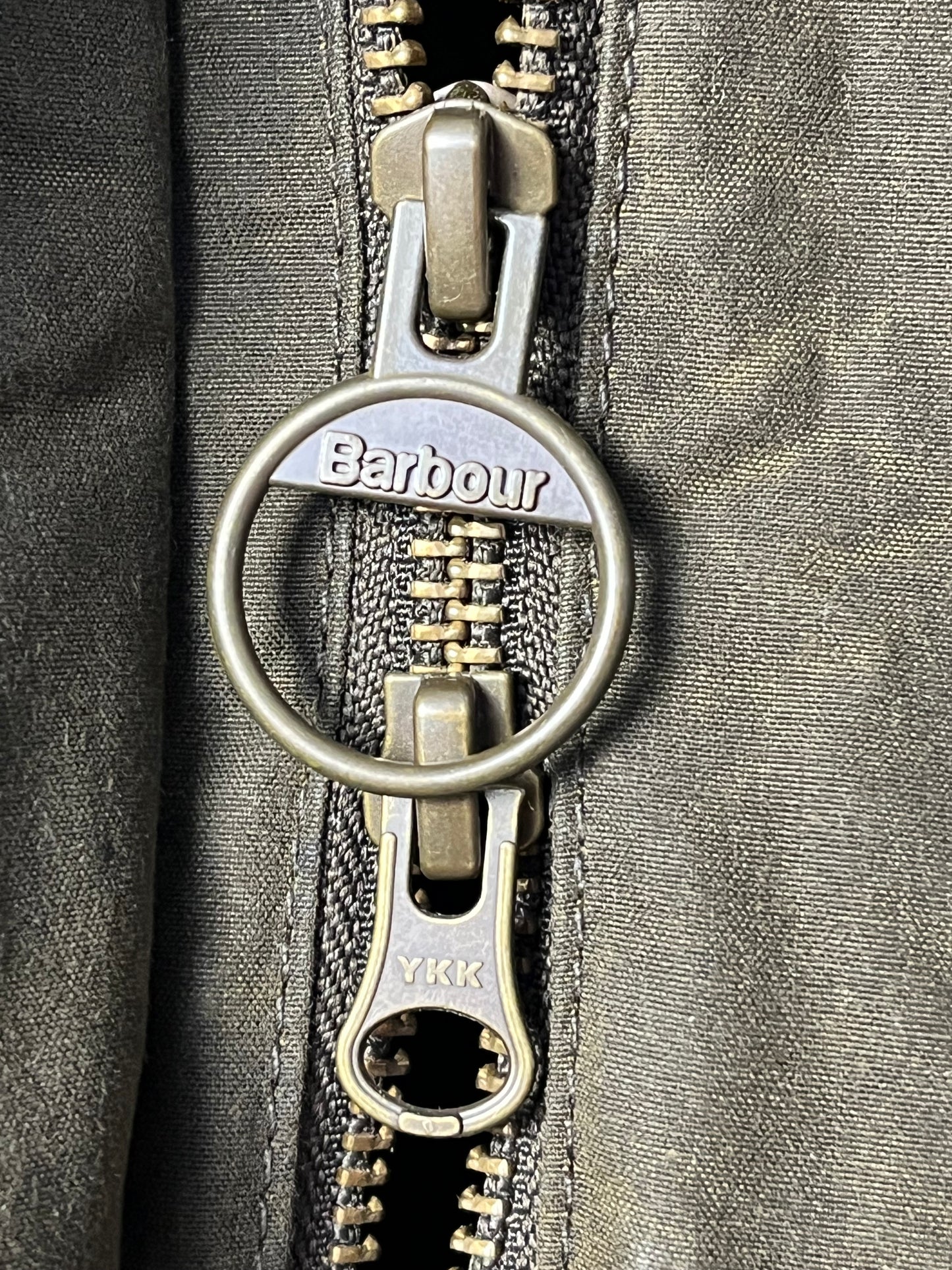 Barbour Blaise Wax Jacket Olive Liberty Fabric Women UK8 Hooded Waxed Cotton