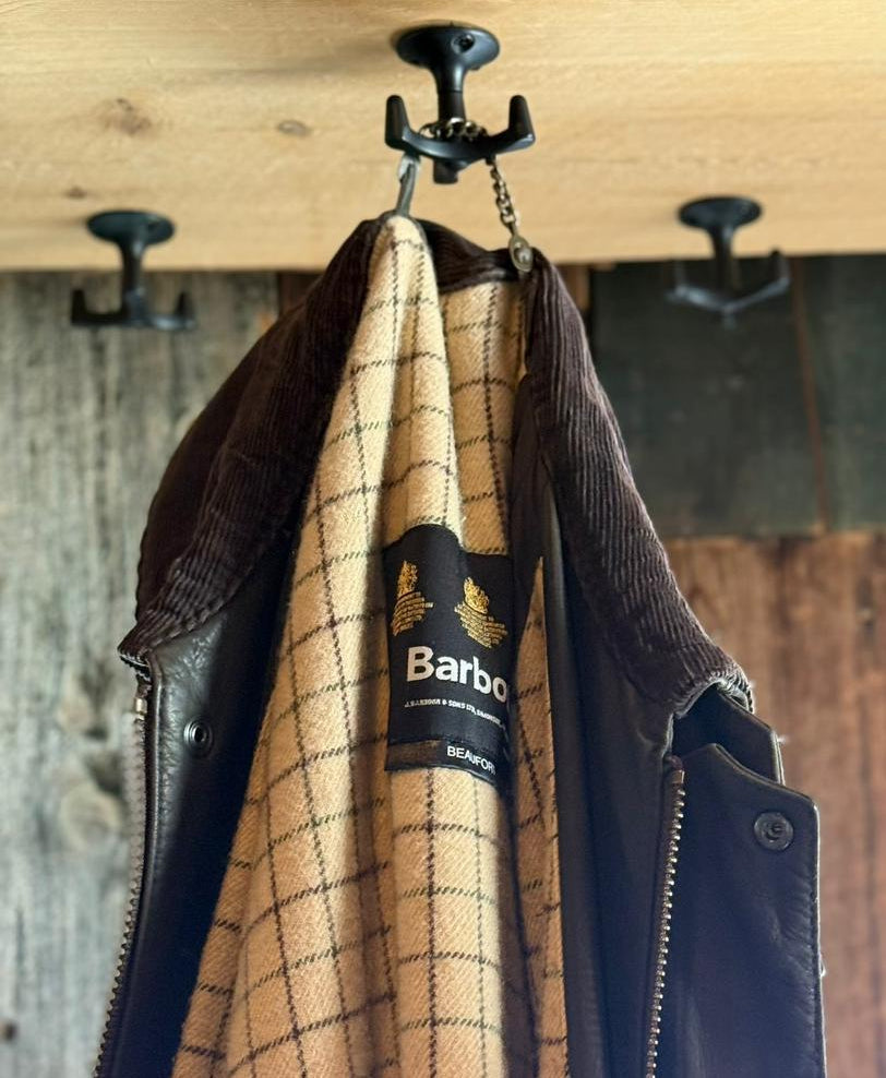 Barbour Bushman Wax Jacket – Dark Brown XXL 2000's – Draps Barcelona