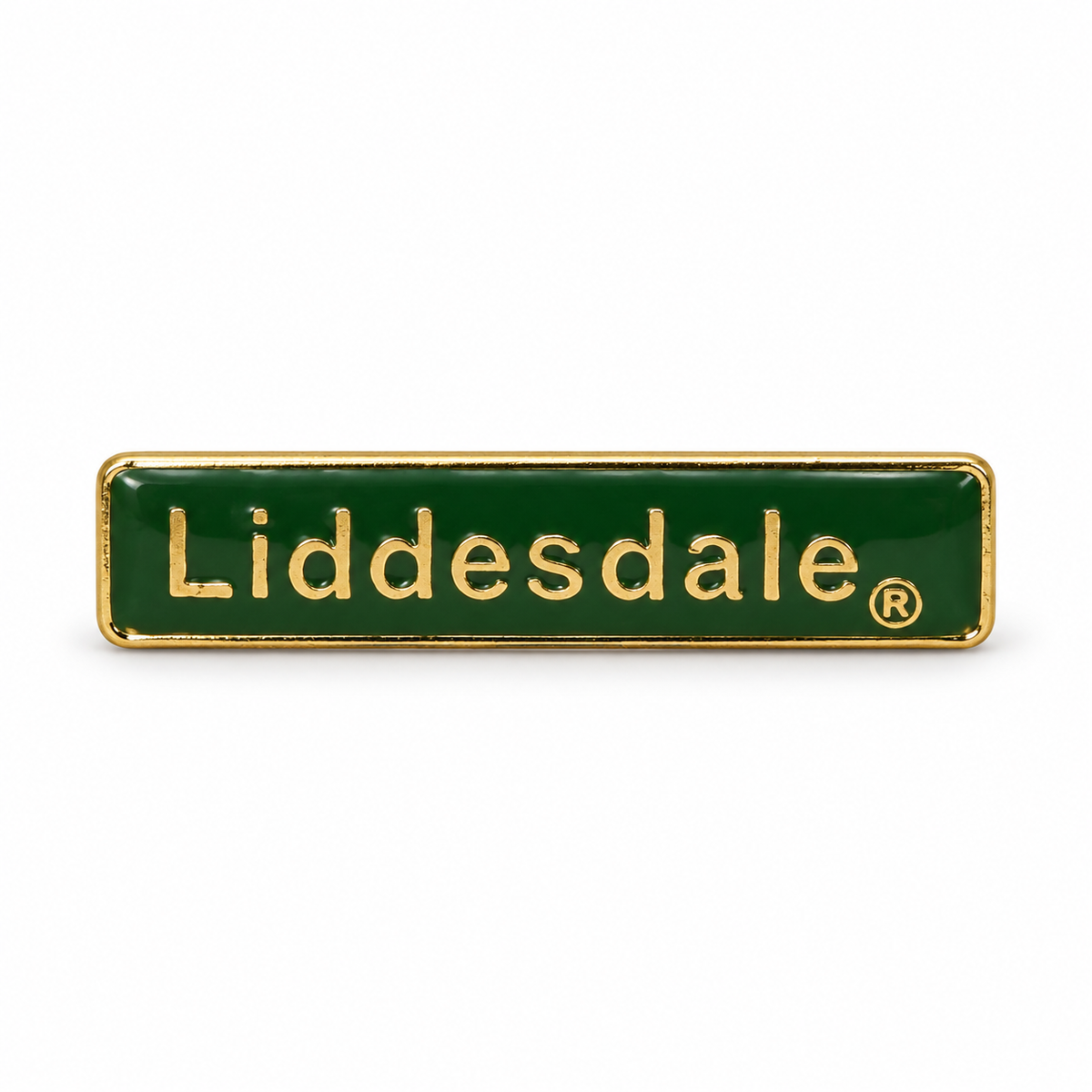 Barbour Liddesdale Logo Pin – Green & Gold-Tone