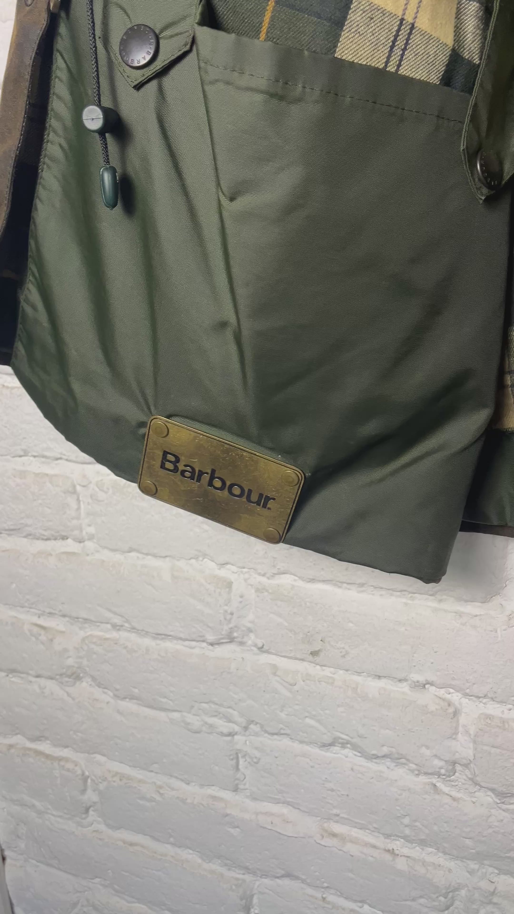 Rare Barbour Cowen Commando Jacket – Olive Brown – C46 XXL – Draps